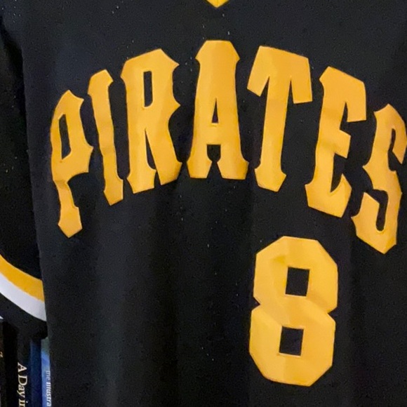 Mitchell & Ness Black Cooperstown Pirates Stargell #8 Collection Jersey 3XL - Picture 2 of 10
